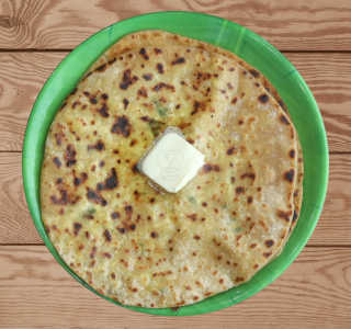 Combo (2) Tawa Aloo Pyaaz Paratha n Curd-Railofy